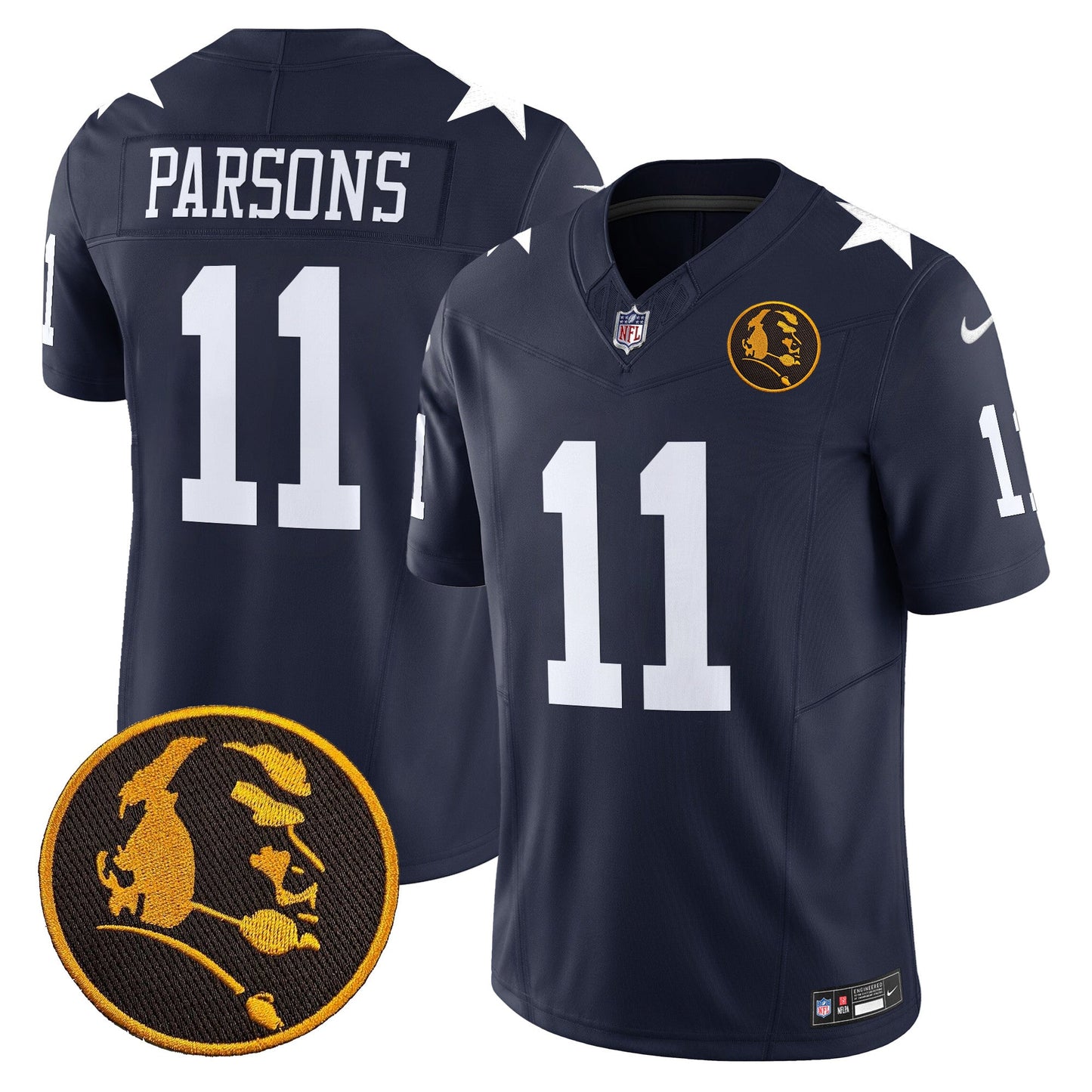 Men's Cowboys Texas & John Madden Patch Vapor Limited Jersey V2 - All Stitched