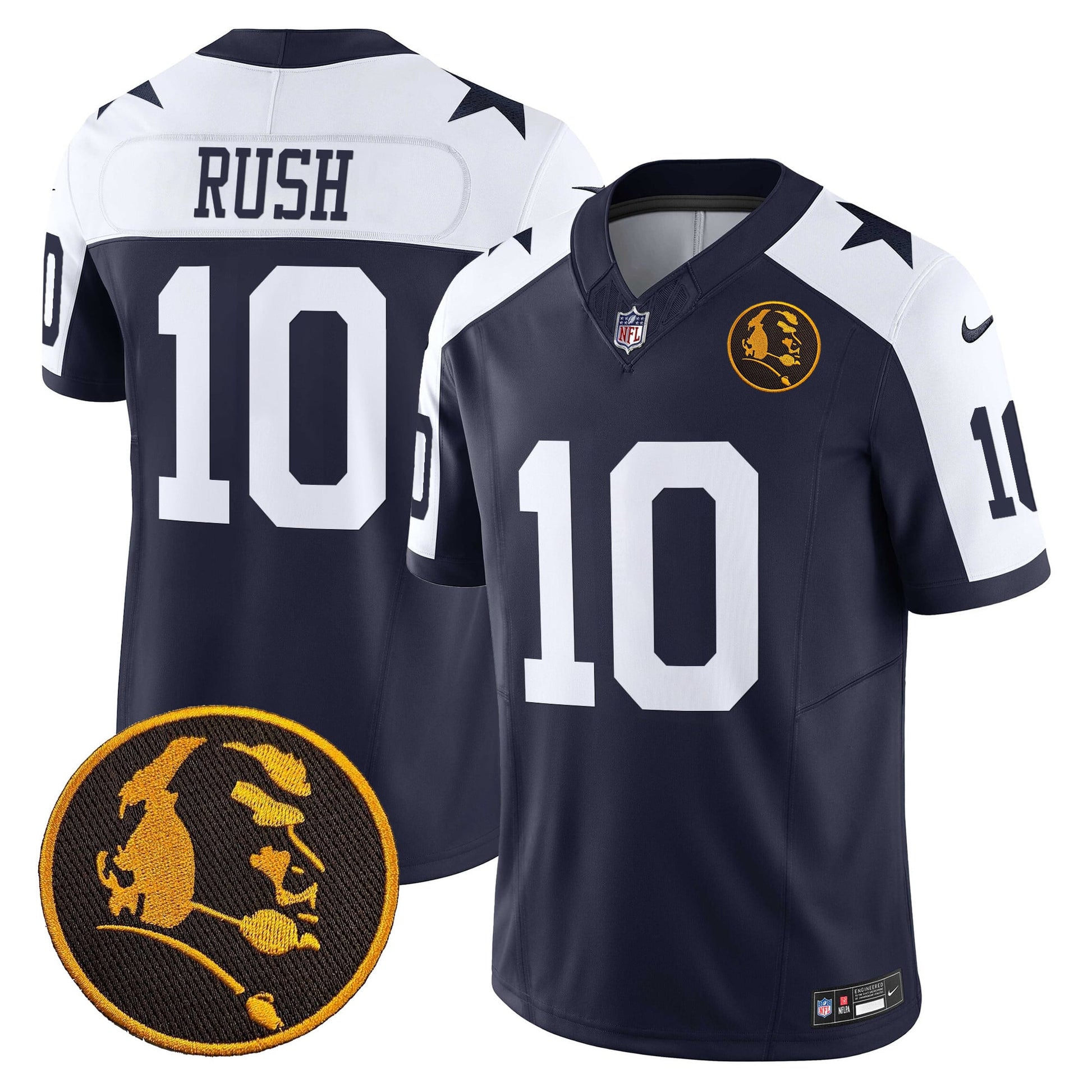 Men's Cowboys Texas & John Madden Patch Vapor Limited Jersey V2 - All Stitched