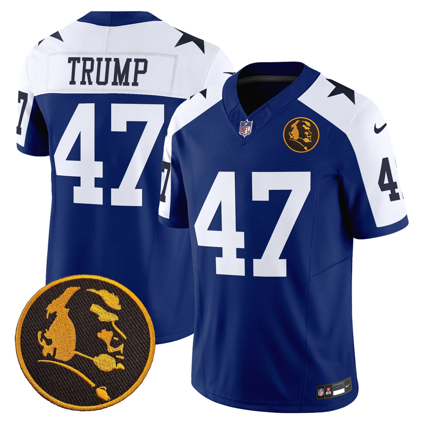 Men's Cowboys Texas & John Madden Patch Vapor Limited Jersey V2 - All Stitched