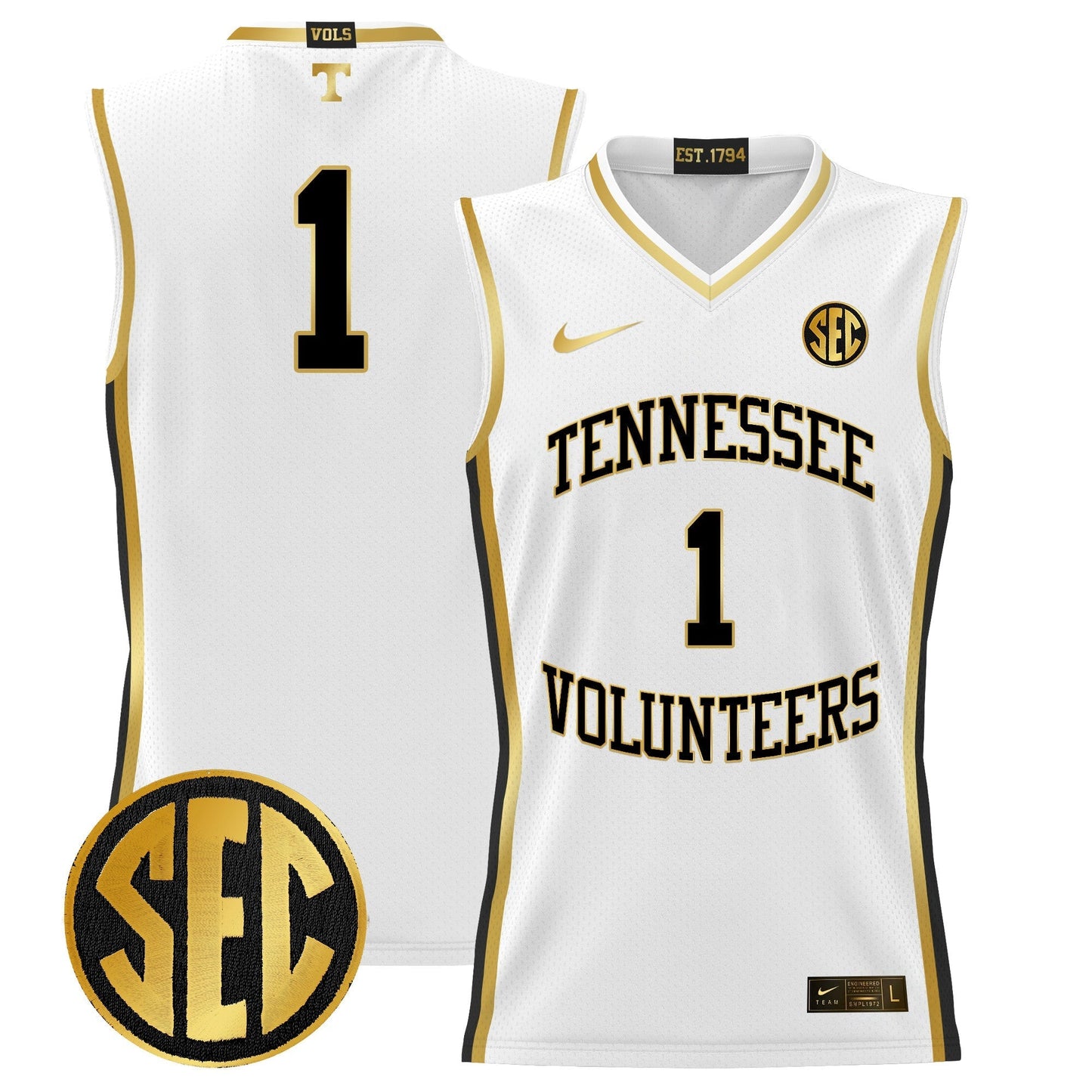 TENN 2024 Lightweight Basketball Jersey - All Stitched