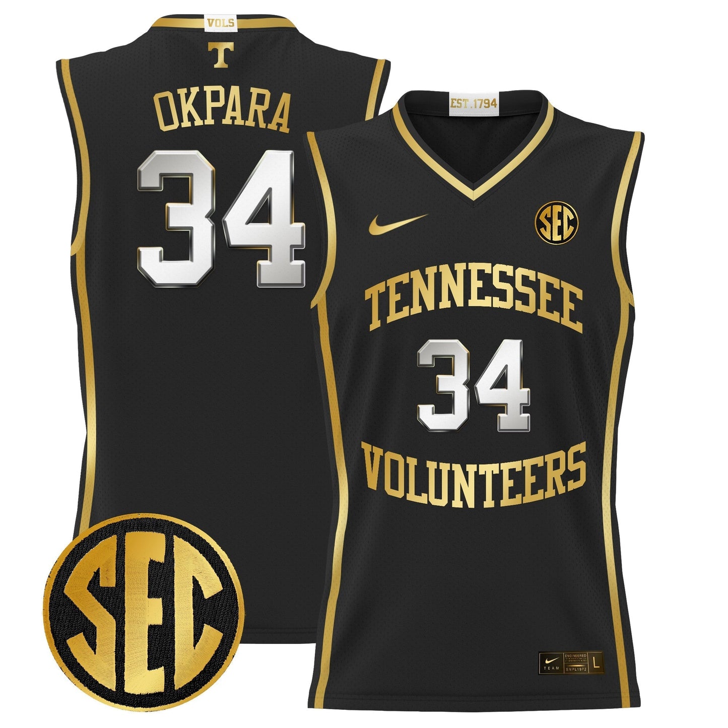 TENN 2024 Lightweight Basketball Jersey - All Stitched