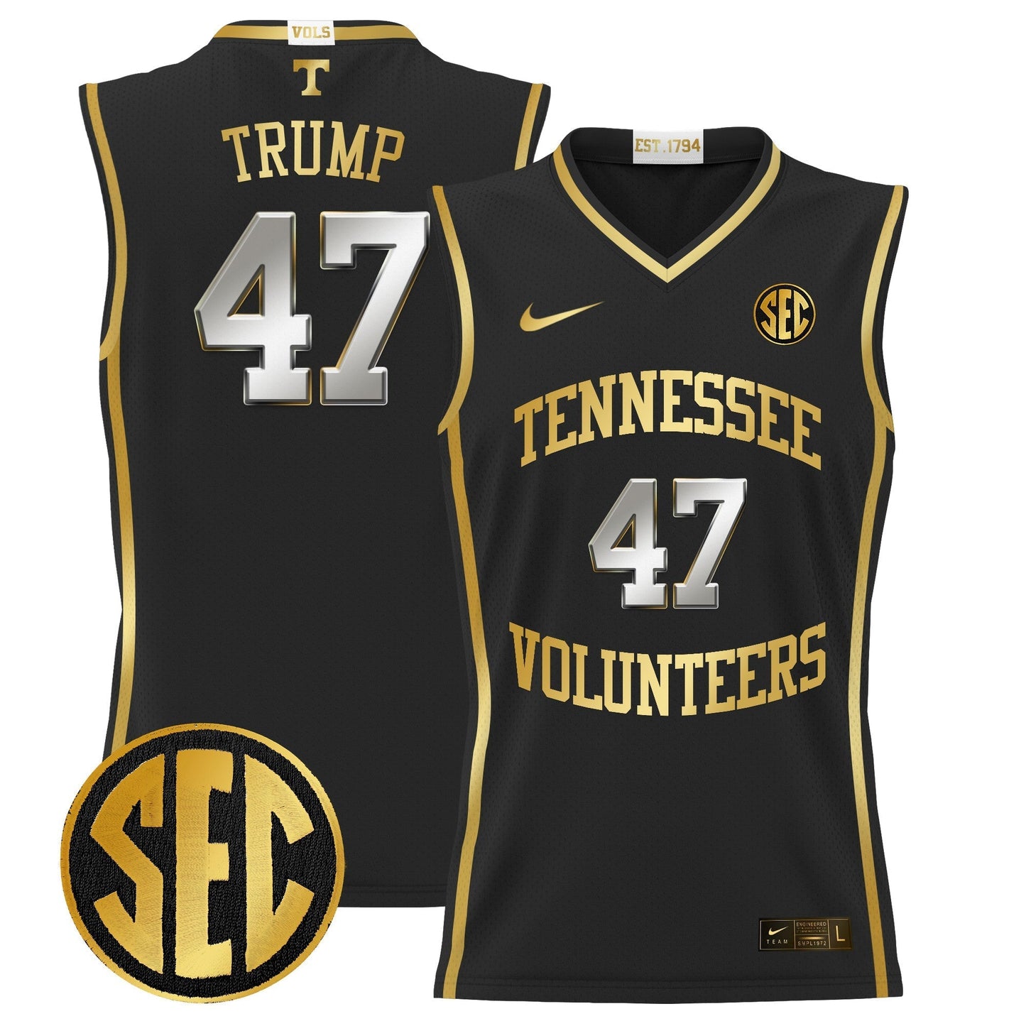 TENN 2024 Lightweight Basketball Jersey - All Stitched