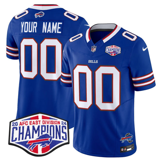 Bills 2024 AFC East Division Champions Vapor Limited Custom Jersey - Stitched
