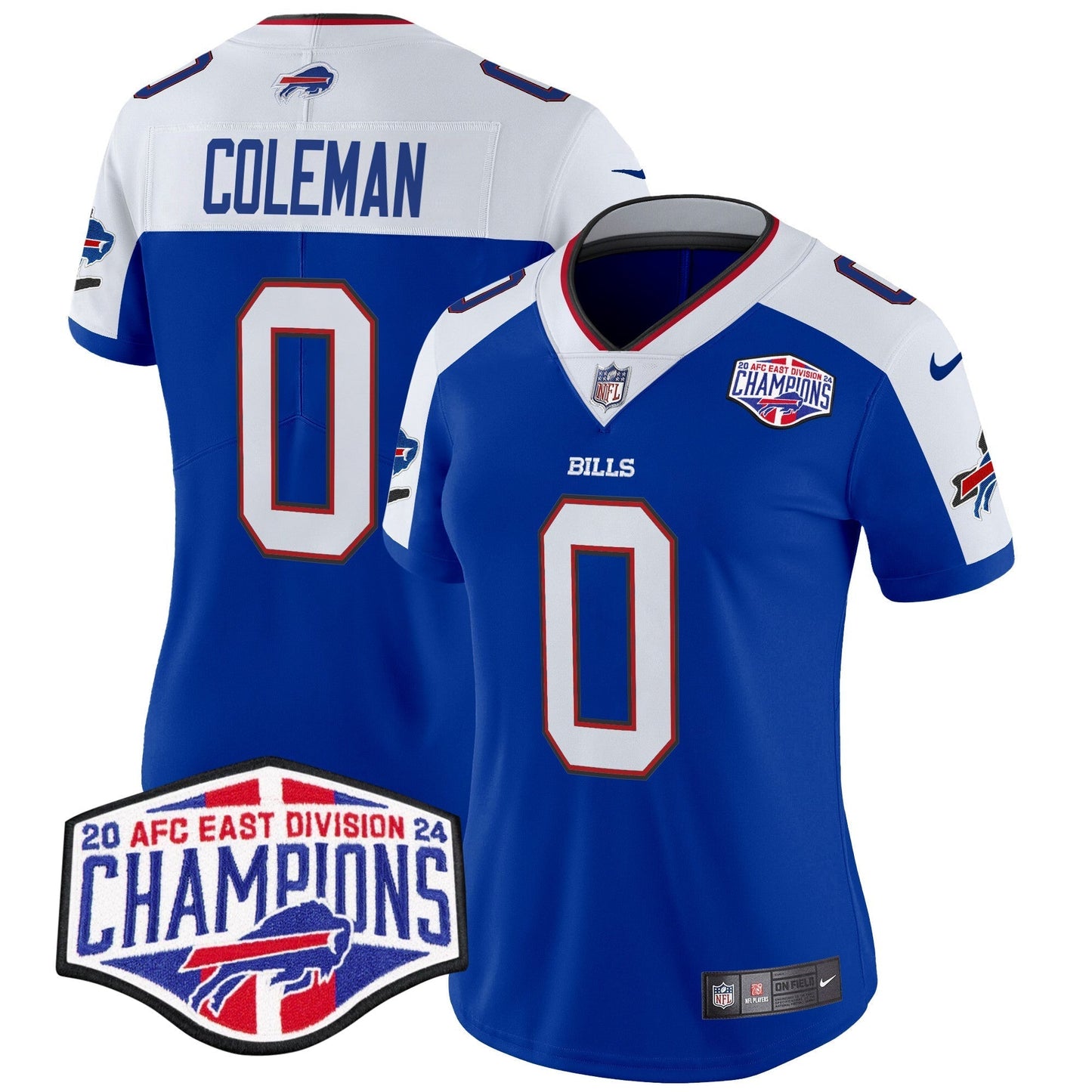 Women's Bills 2024 AFC East Division Champions Vapor Limited Jersey - All Stitched