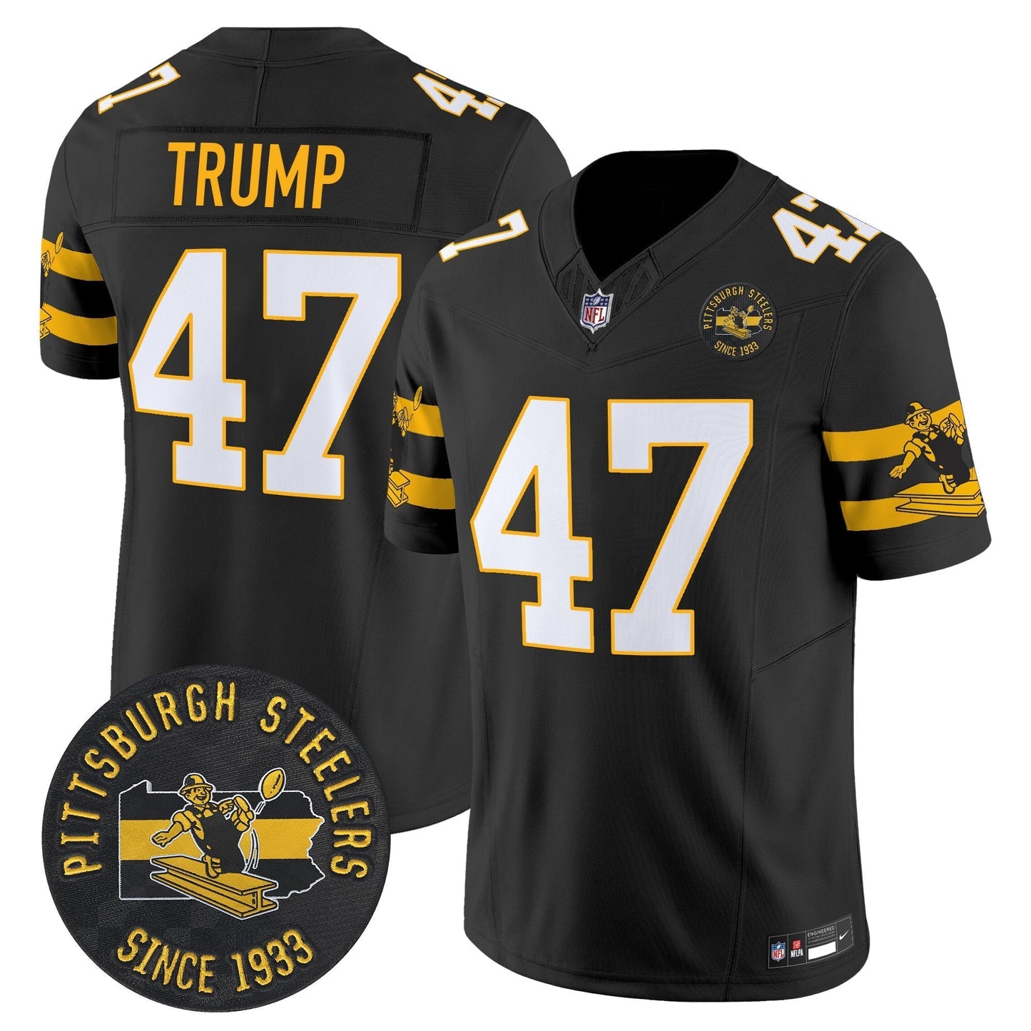 PIT Throwback 1933 Patch Vapor Limited Jersey - All Stitched