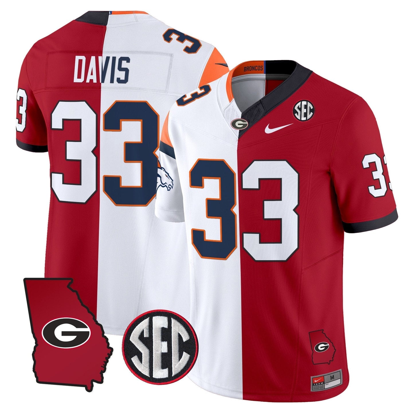 UGA Split Vapor Limited Jersey - All Stitched