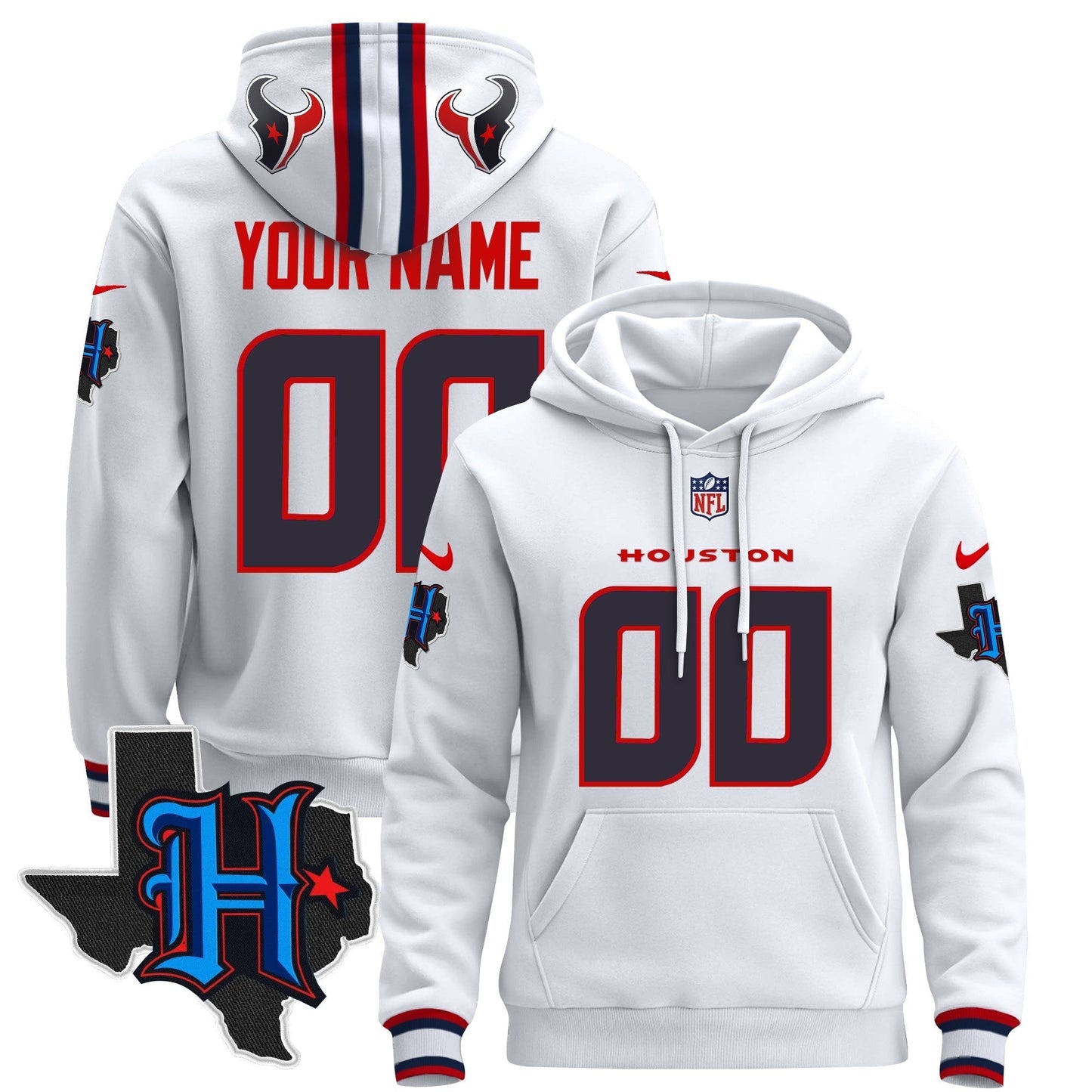 HOU 2024 Custom Pullover Hoodie - All Stitched