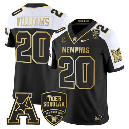 Memphis Tigers 2024 Gold Vapor Limited Jersey - All Stitched