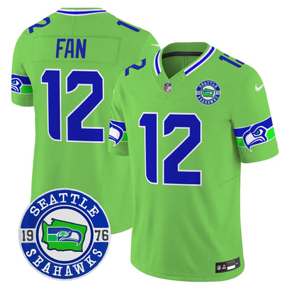 Men's Seahawks 2025 Seattle Est. 1976 Patch Vapor Limited Jersey - All Stitched