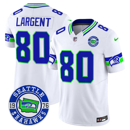 Men's Seahawks 2025 Seattle Est. 1976 Patch Vapor Limited Jersey - All Stitched
