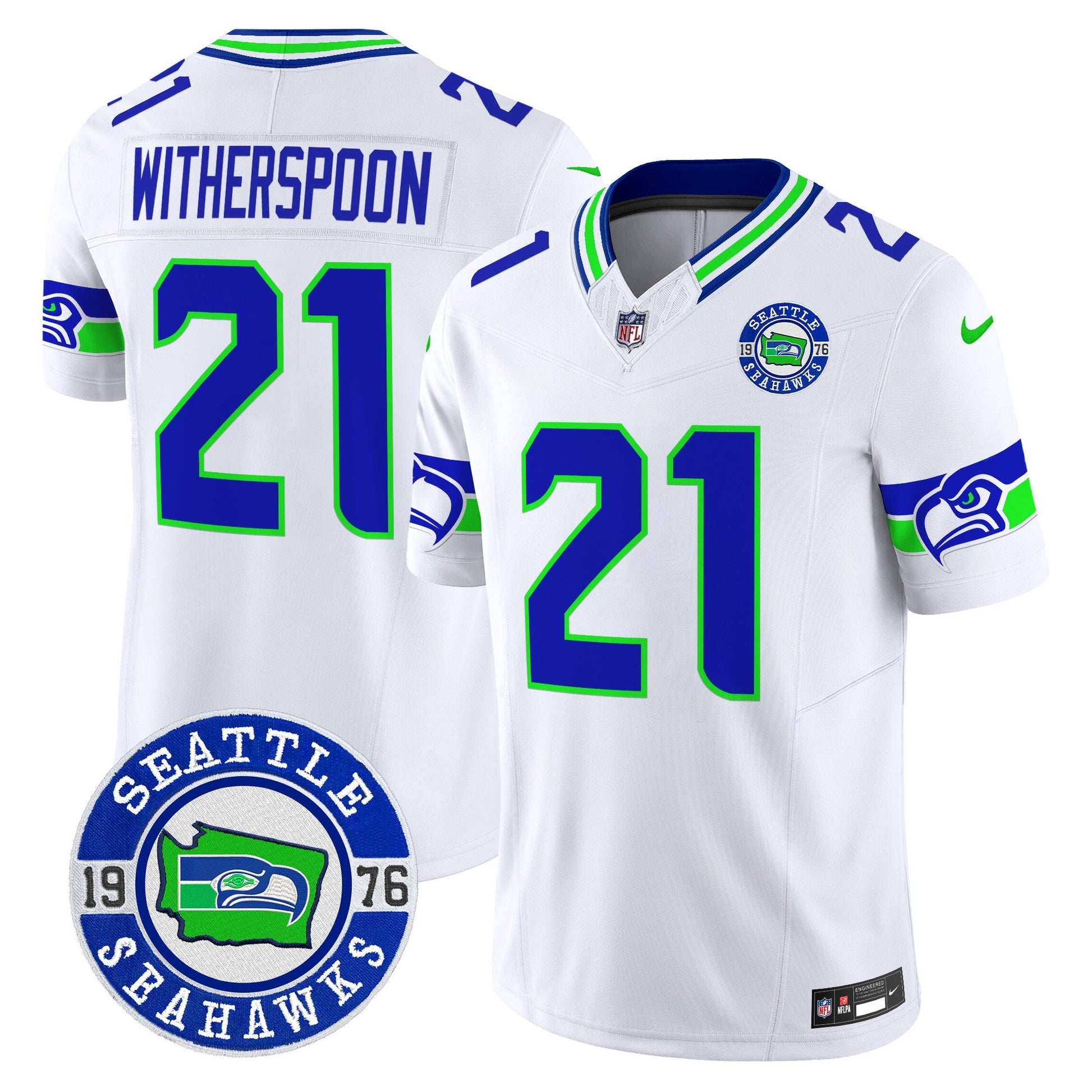 Men's Seahawks 2025 Seattle Est. 1976 Patch Vapor Limited Jersey - All Stitched
