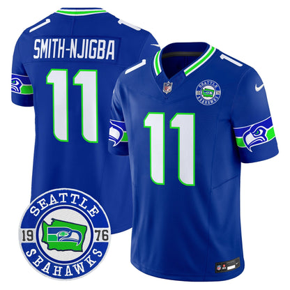 Men's Seahawks 2025 Seattle Est. 1976 Patch Vapor Limited Jersey - All Stitched