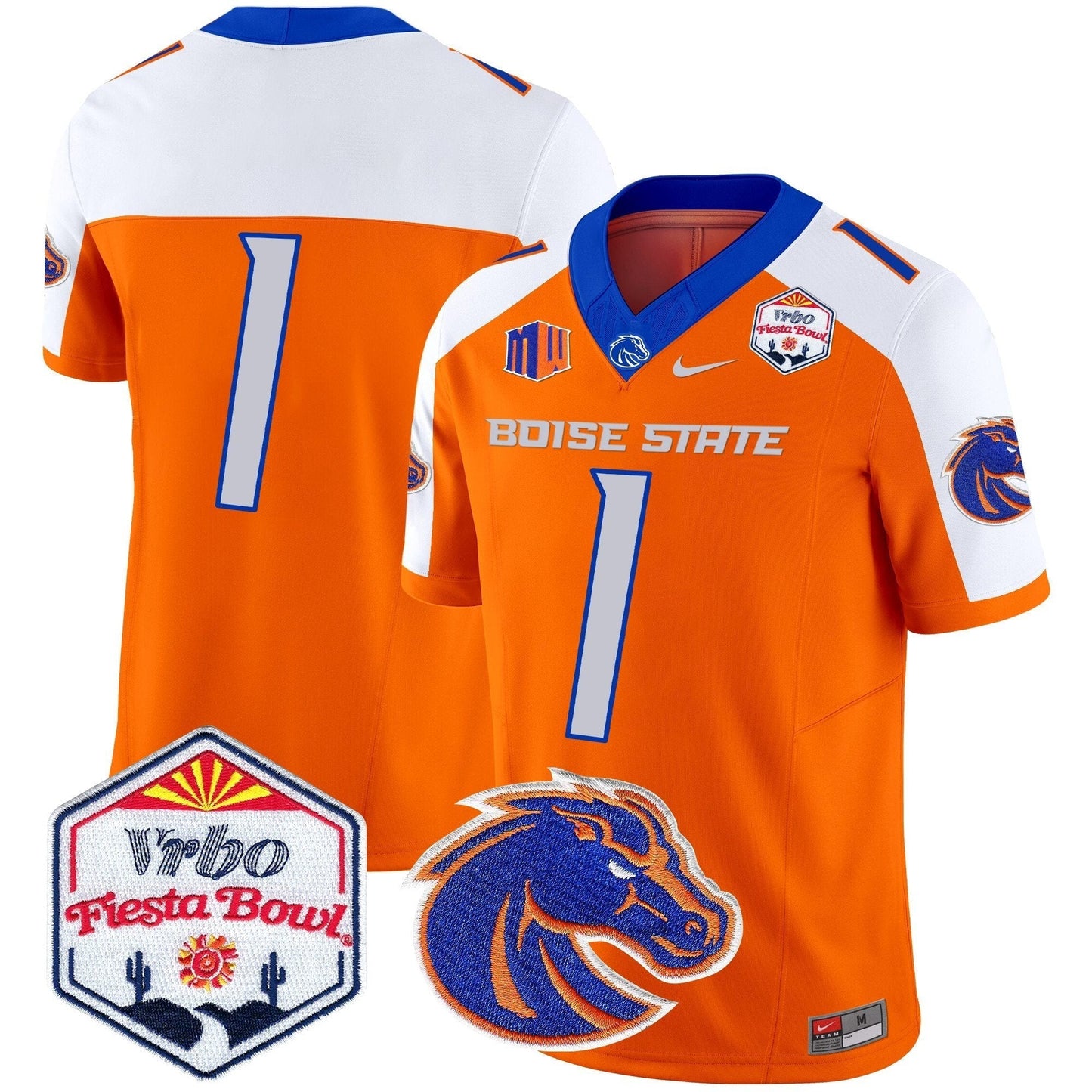BSU 2025 The Fiesta Bowl Patch Vapor Limited Jersey - All Stitched