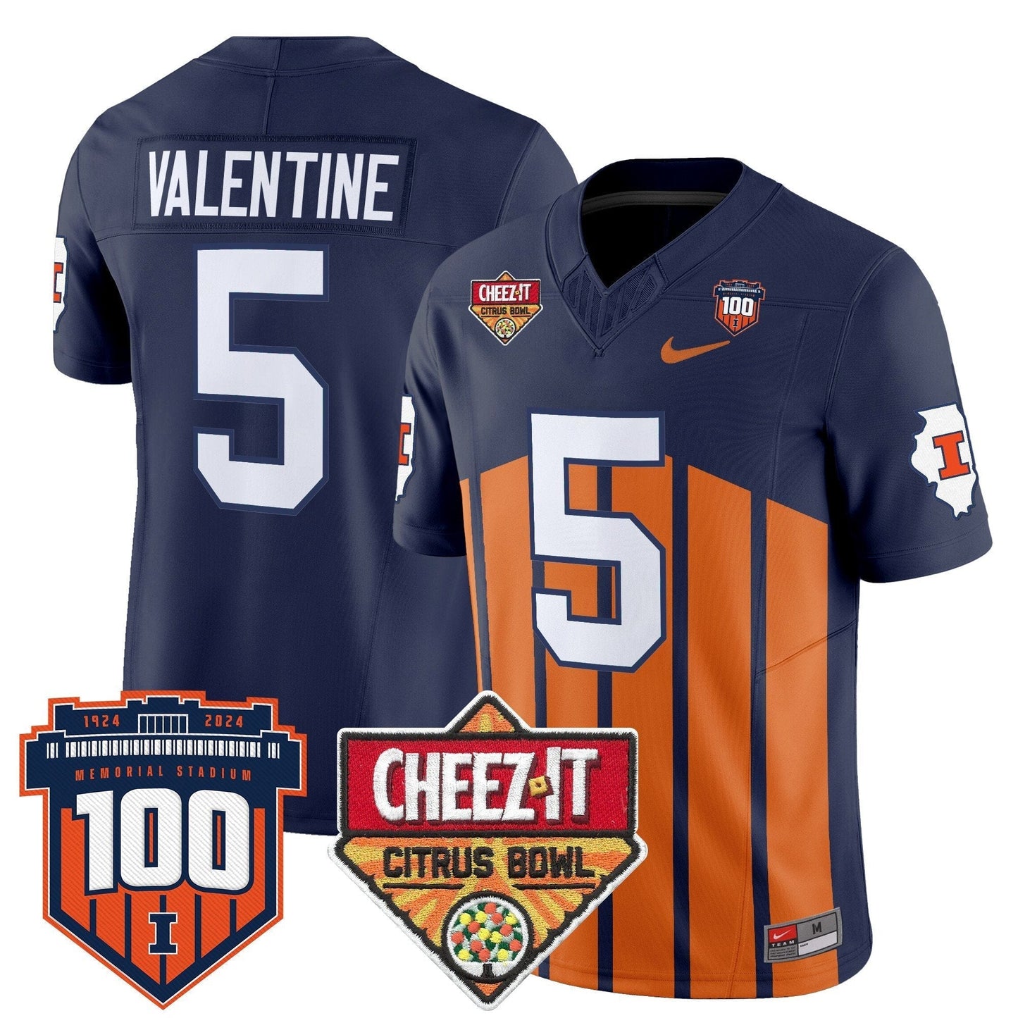 ILL 2025 Cheez-It Citrus Bowl Patch Vapor Limited Jersey - All Stitched