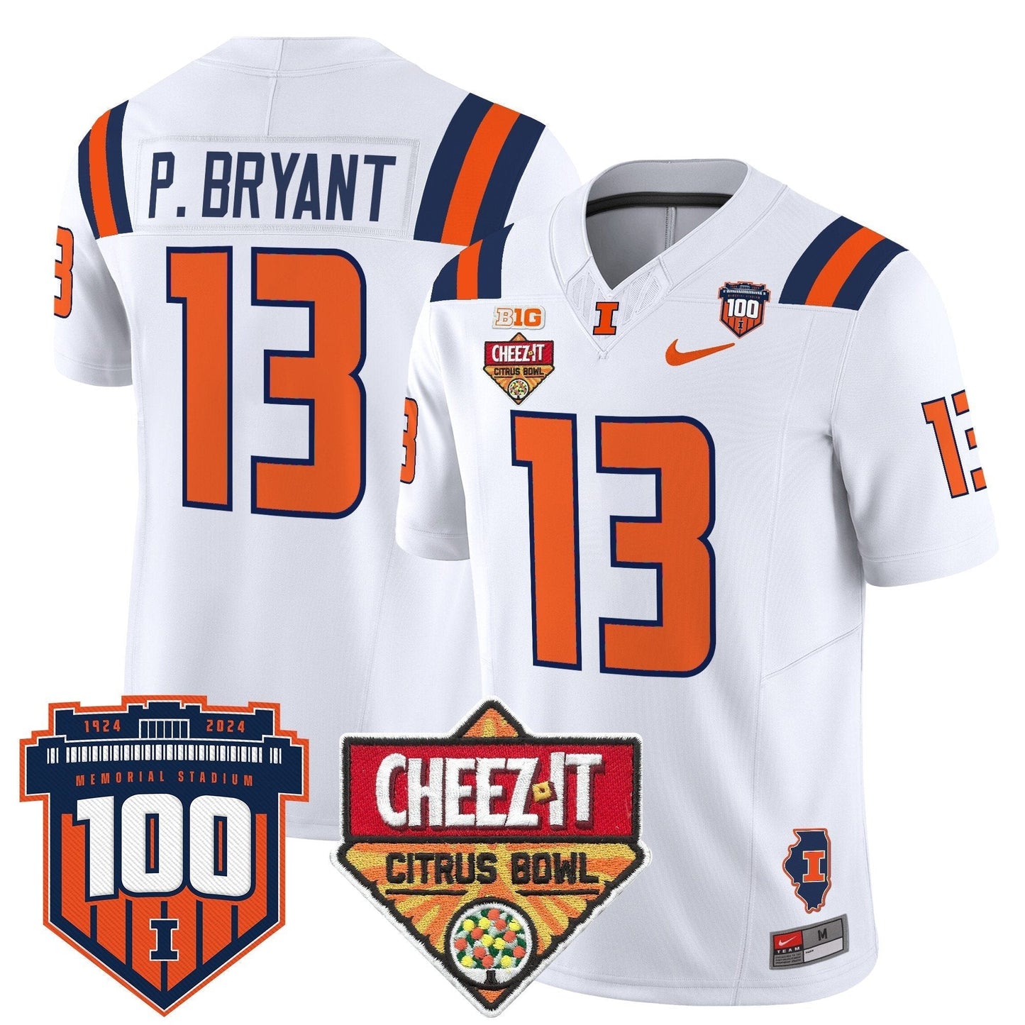 ILL 2025 Cheez-It Citrus Bowl Patch Vapor Limited Jersey - All Stitched