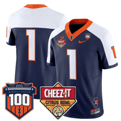ILL 2025 Cheez-It Citrus Bowl Patch Vapor Limited Jersey - All Stitched