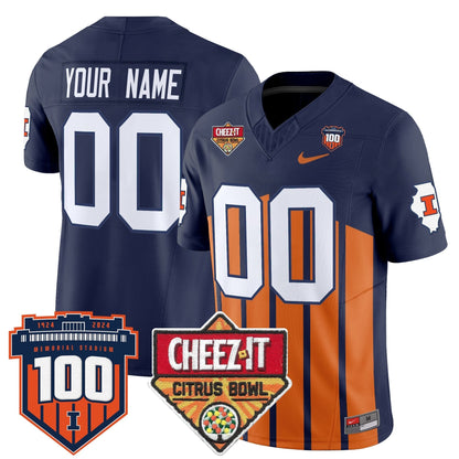 ILL 2025 Cheez-It Citrus Bowl Patch Vapor Limited Custom Jersey - All Stitched