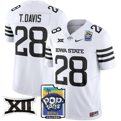 Iowa State Cyclones 2025 PopTarts Bowl Patch Vapor Limited Jersey - All Stitched