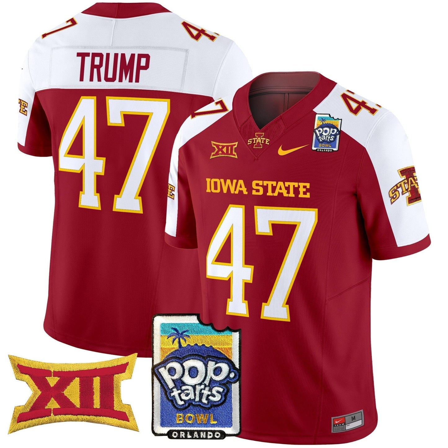 Iowa State Cyclones 2025 PopTarts Bowl Patch Vapor Limited Jersey - All Stitched