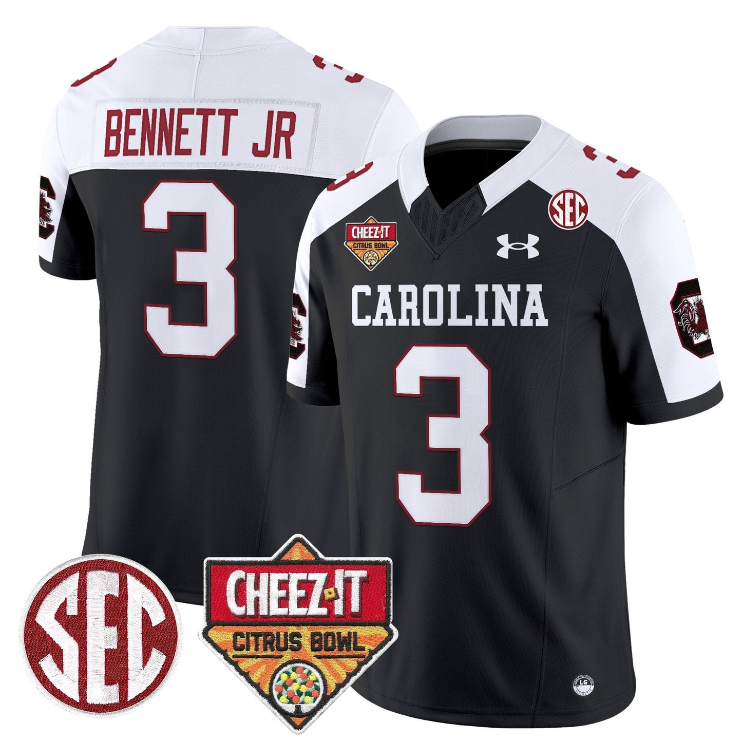 SCAR 1980 Throwback Cheez-It Citrus Bowl Patch Vapor Limited Jersey - All Stitched