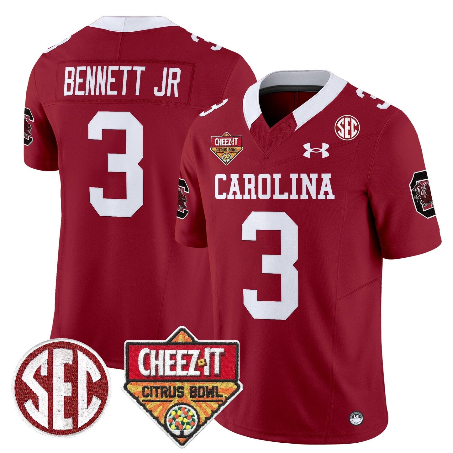 SCAR 1980 Throwback Cheez-It Citrus Bowl Patch Vapor Limited Jersey - All Stitched
