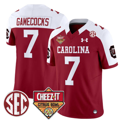 SCAR 1980 Throwback Cheez-It Citrus Bowl Patch Vapor Limited Jersey - All Stitched