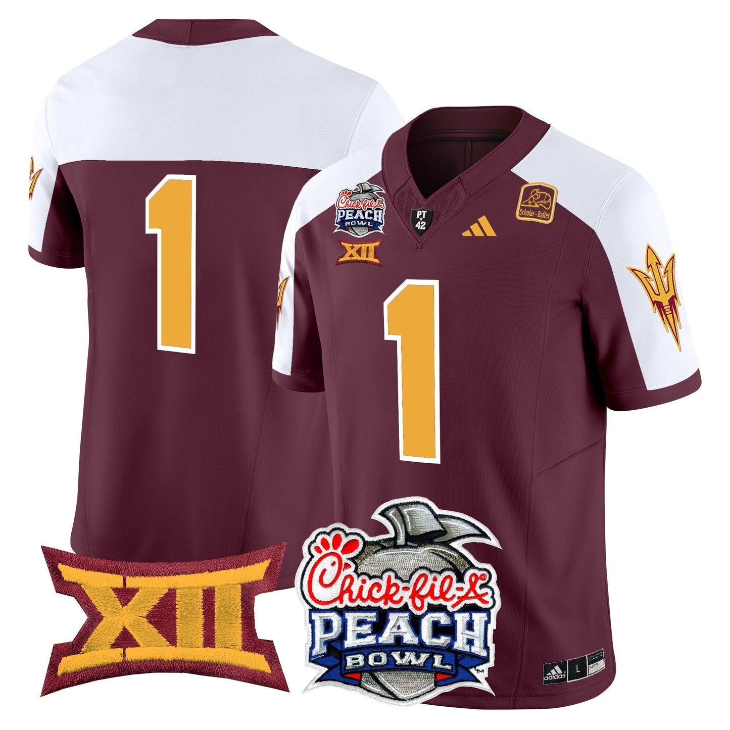 ASU 2025 Peach Bowl Vapor Limited Jersey - All Stitched