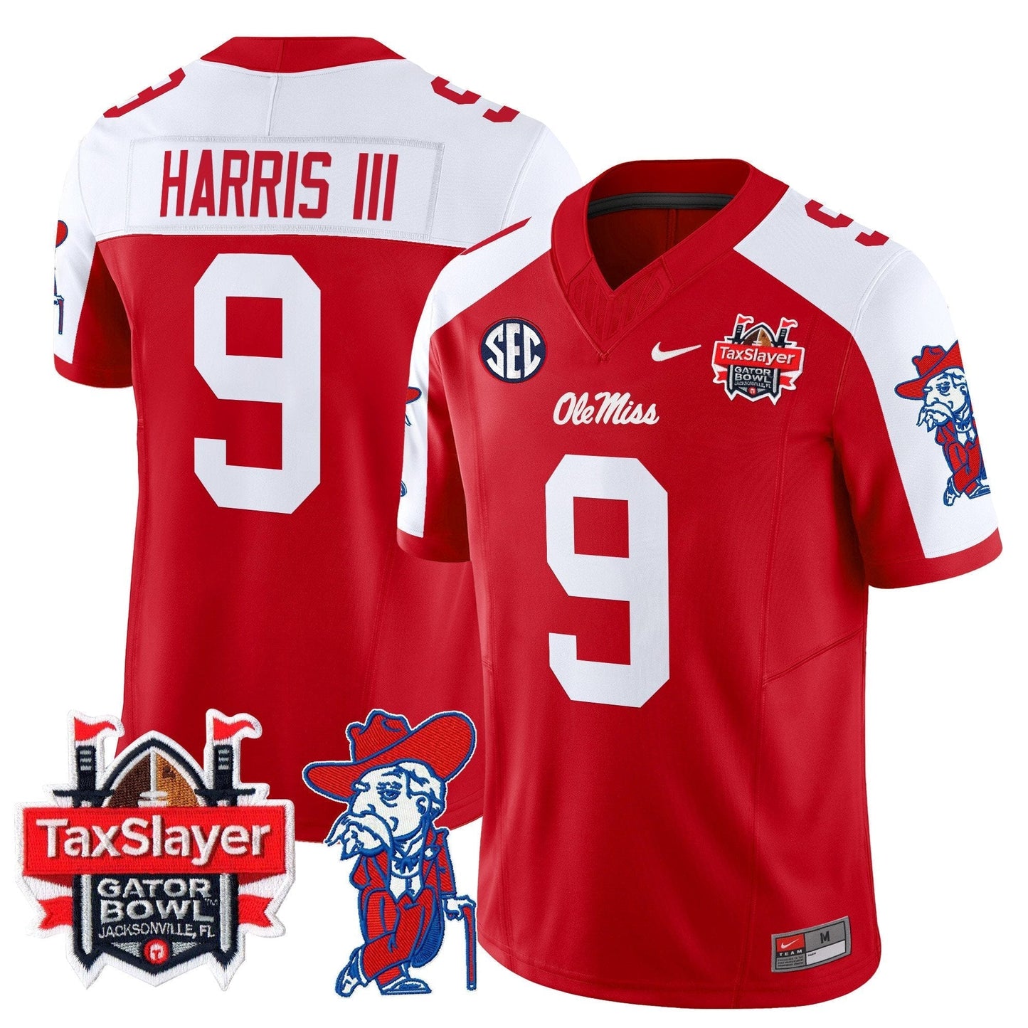 OMR 2025 Gator Bowl Patch Vapor Limited Jersey - All Stitched