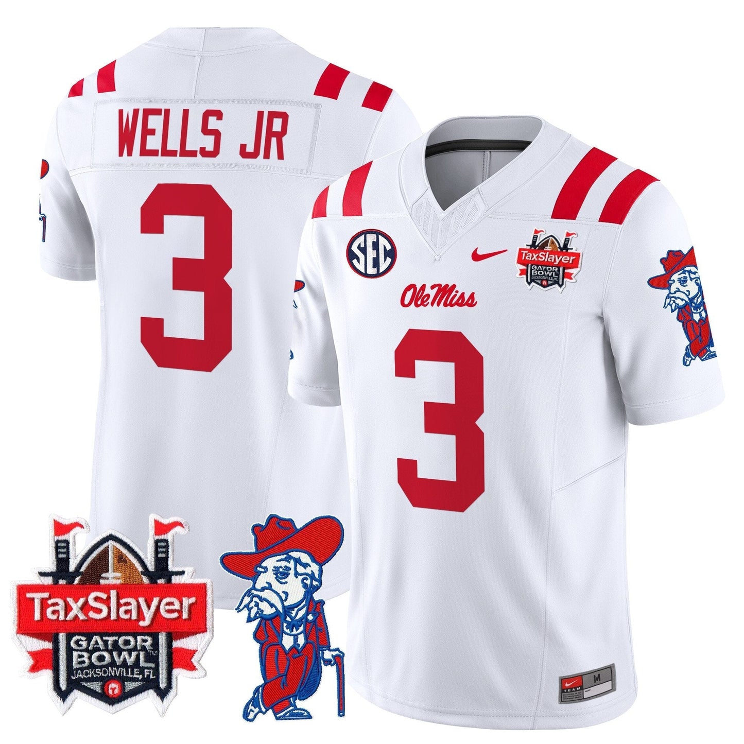 OMR 2025 Gator Bowl Patch Vapor Limited Jersey - All Stitched