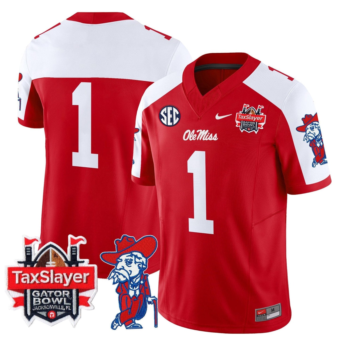 OMR 2025 Gator Bowl Patch Vapor Limited Jersey - All Stitched