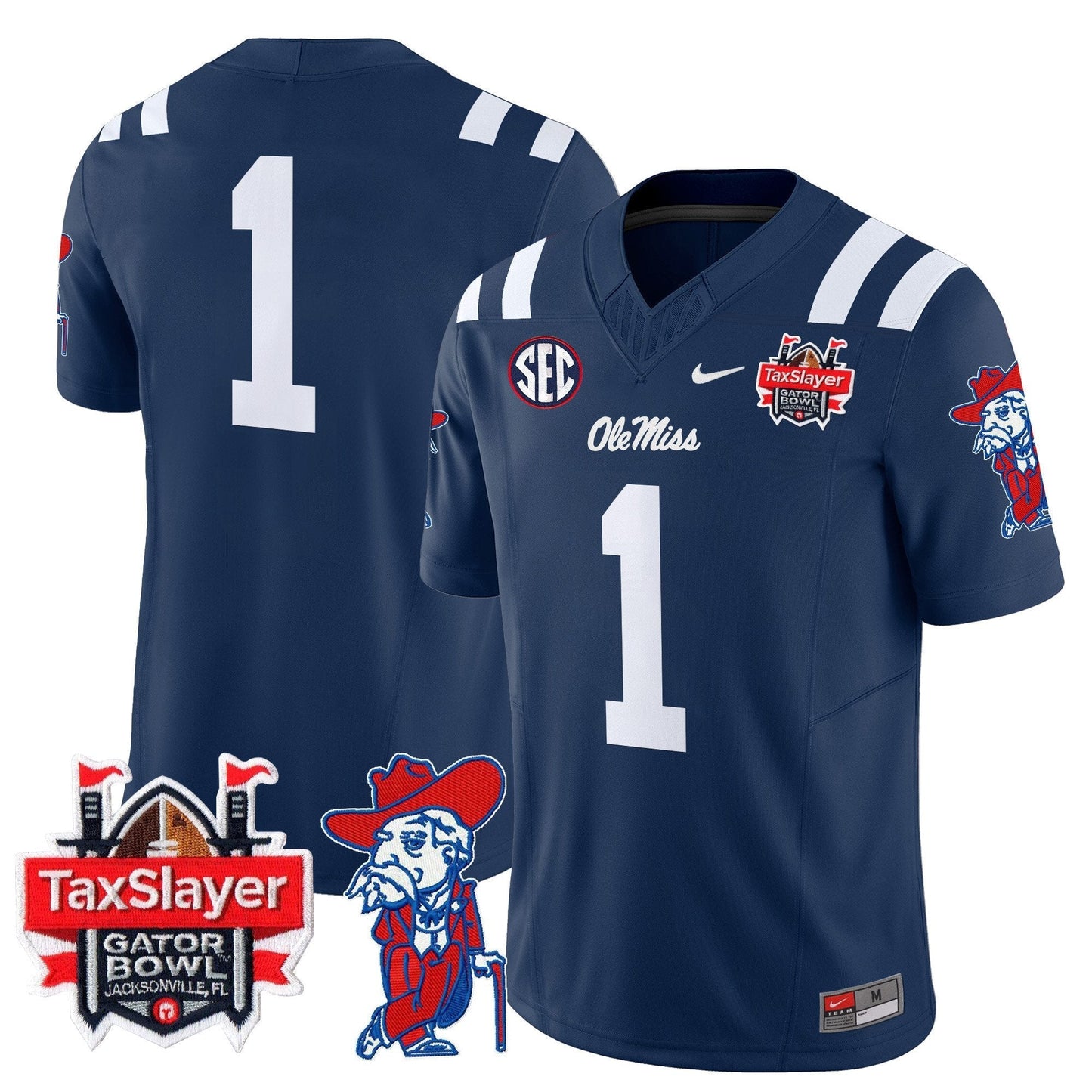 OMR 2025 Gator Bowl Patch Vapor Limited Jersey - All Stitched