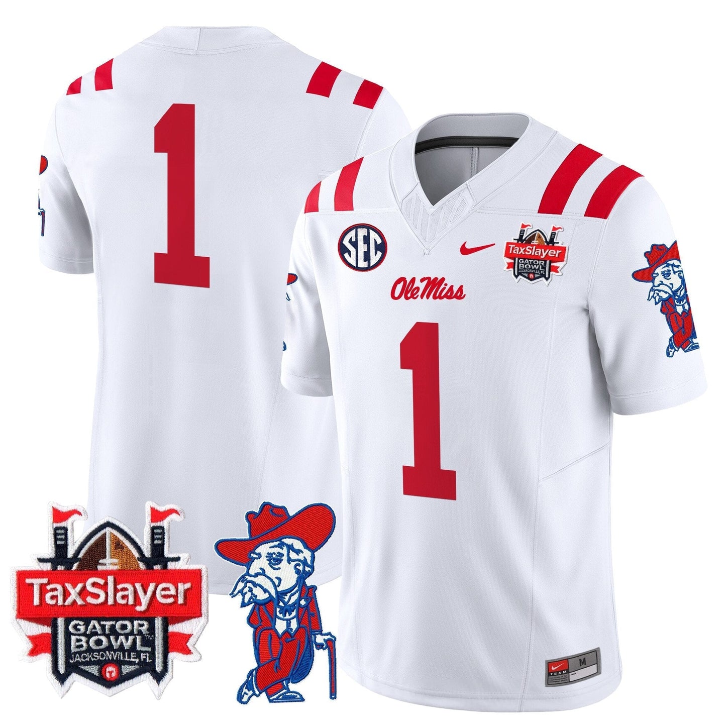 OMR 2025 Gator Bowl Patch Vapor Limited Jersey - All Stitched