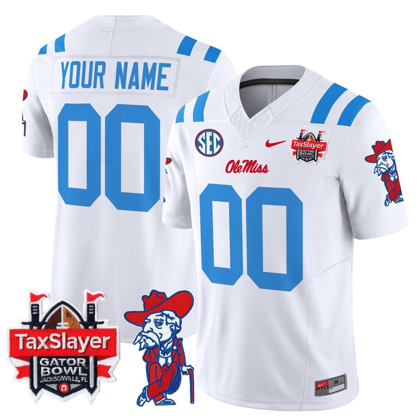 OMR 2025 Gator Bowl Patch Vapor Limited Custom Jersey - All Stitched