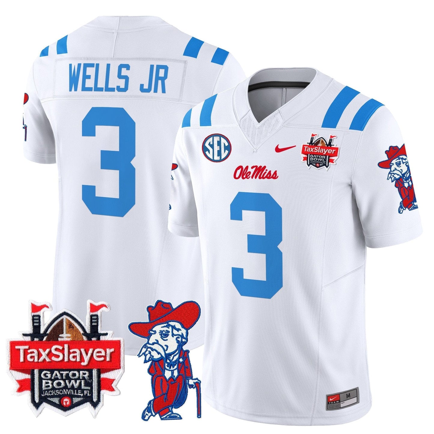 OMR 2025 Gator Bowl Patch Vapor Limited Jersey - All Stitched