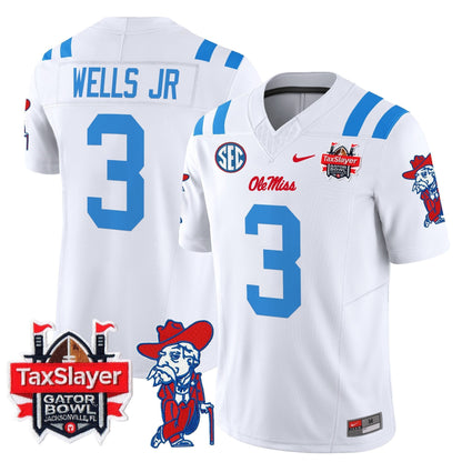 OMR 2025 Gator Bowl Patch Vapor Limited Jersey - All Stitched