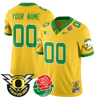Custom Name/Gender ORE 2024 Rose Bowl Jersey N1 - All Stitched