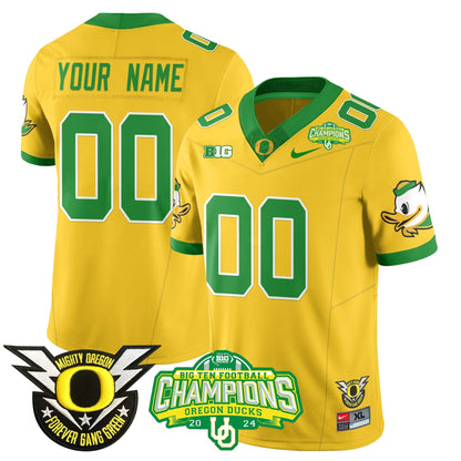 Custom Gender/Size ORE 2024 Big Ten Champions Jersey N1 - All Stitched