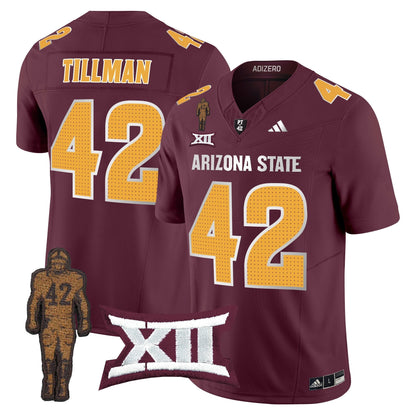 ASU 2025 Pat Tillman Honoring Patch Vapor Limited Jersey V2 - All Stitched