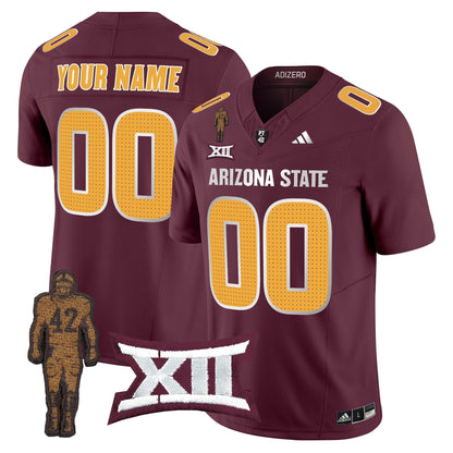 ASU 2025 Pat Tillman Honoring Patch Vapor Limited Custom Jersey V2 - All Stitched