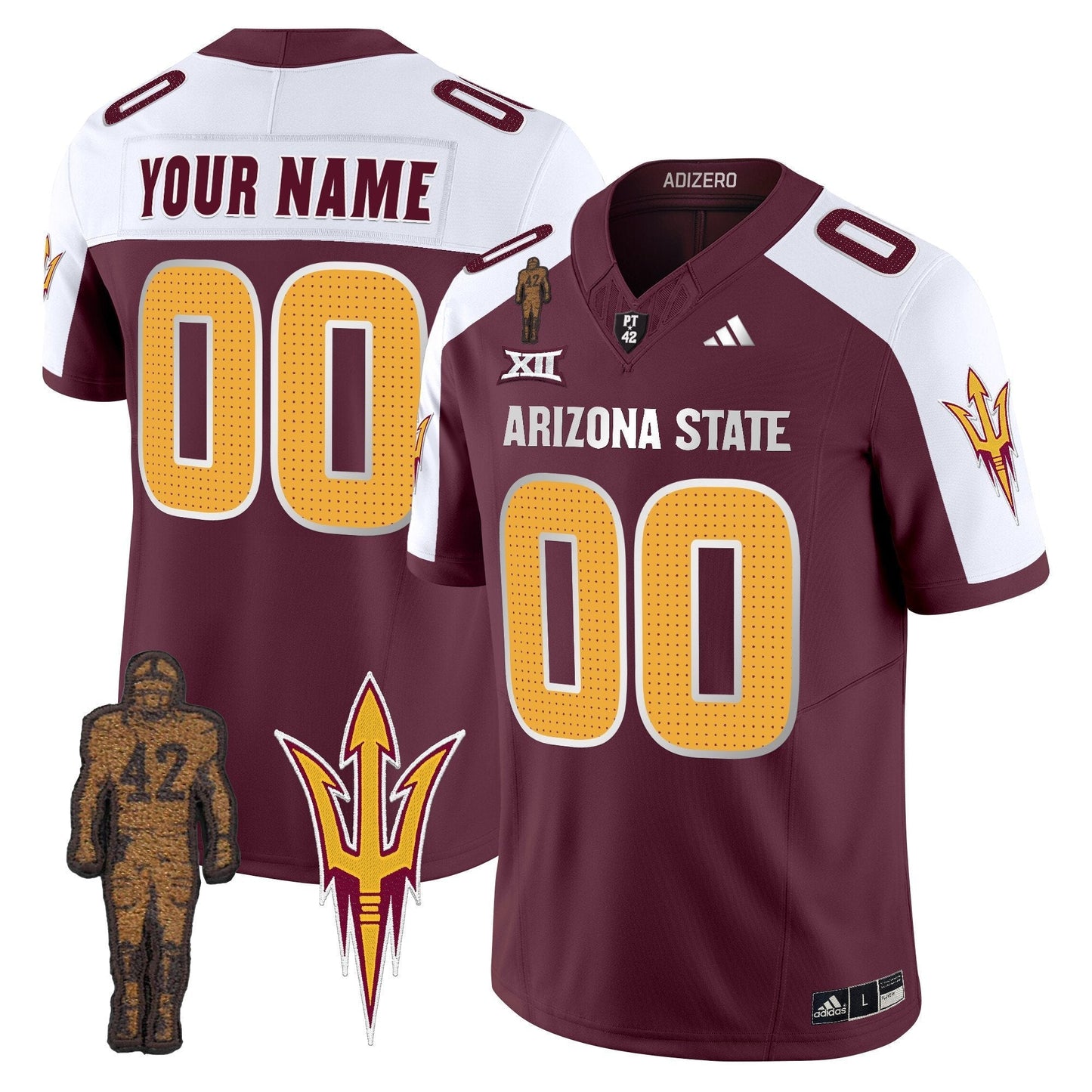 ASU 2025 Pat Tillman Honoring Patch Vapor Limited Custom Jersey V2 - All Stitched