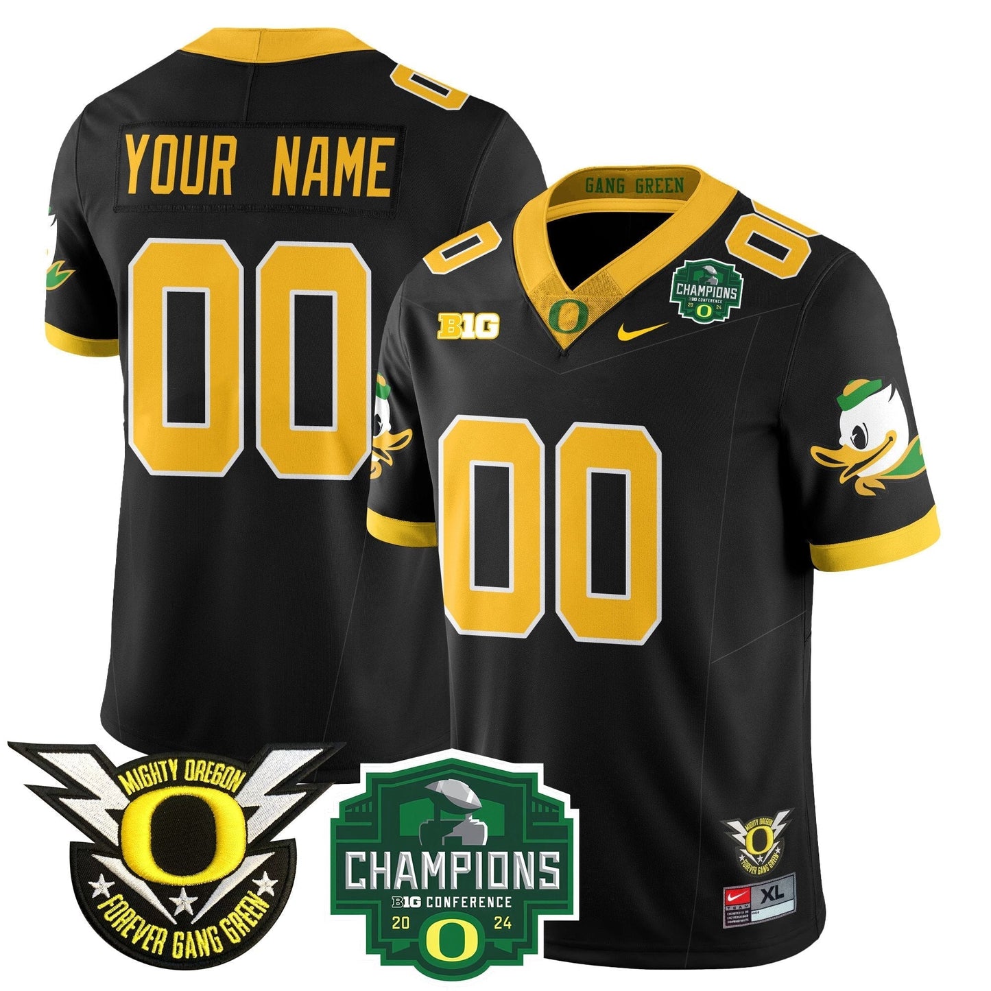 Custom Gender/Size ORE 2024 Big Ten Champions Jersey - All Stitched