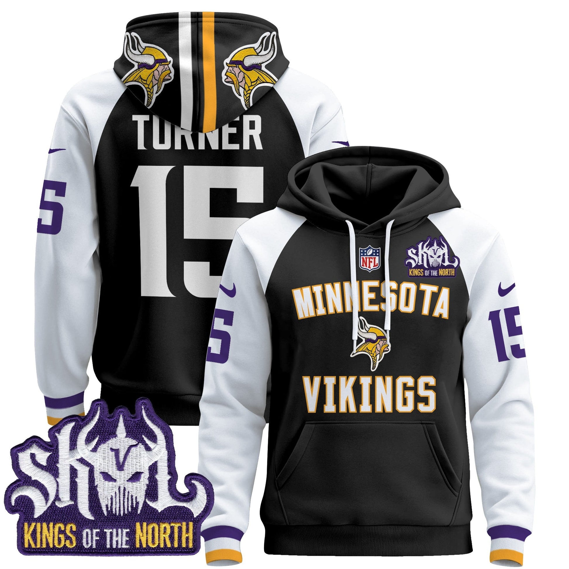 Men's Minnesota Vikings 2024 Pullover Hoodie V4 - All Stitched