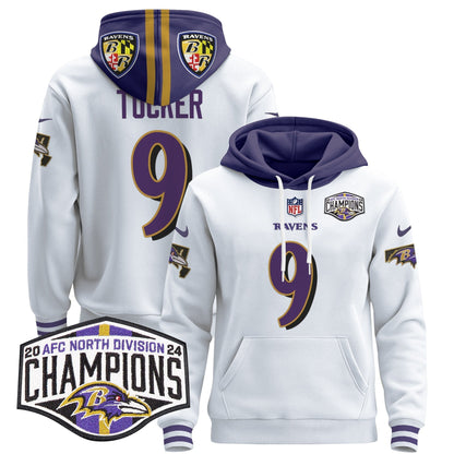 BAL 2024 AFC North Division Champions Patch Pullover Hoodie V2 - All Stitched