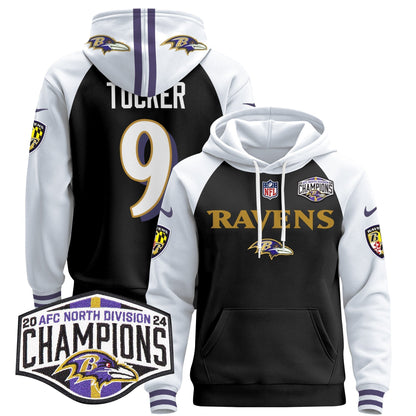 BAL 2024 AFC North Division Champions Patch Pullover Hoodie - All Stitched