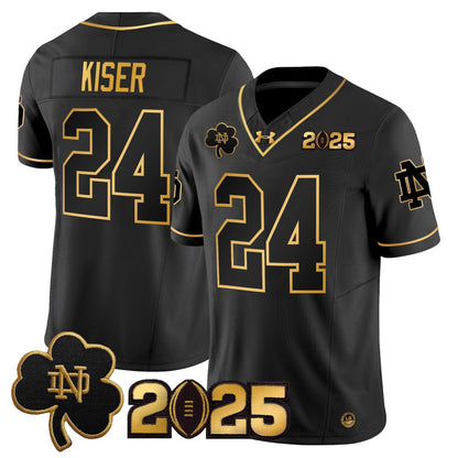 ND 2025 CFP Final Patch Gold Vapor Limited Jersey - All Stitched