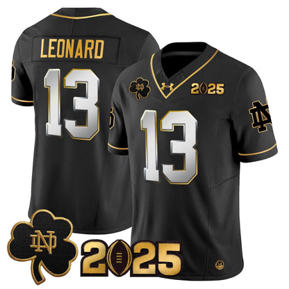 ND 2025 CFP Final Patch Gold Vapor Limited Jersey - All Stitched