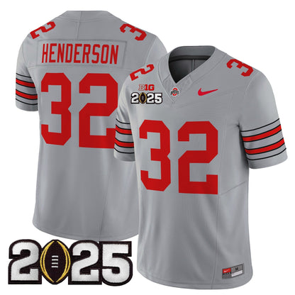 OSU 'Heritage Stripe' 2025 CFP Final Patch Vapor Limited Jersey - All Stitched