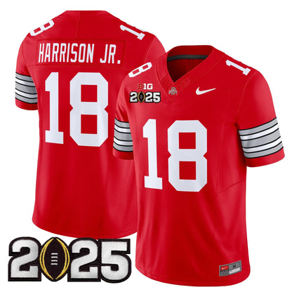 OSU 'Heritage Stripe' 2025 CFP Final Patch Vapor Limited Jersey - All Stitched