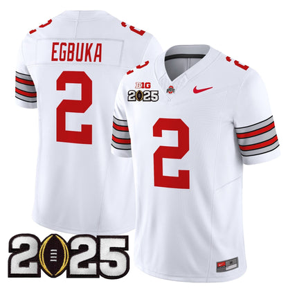OSU 'Heritage Stripe' 2025 CFP Final Patch Vapor Limited Jersey - All Stitched