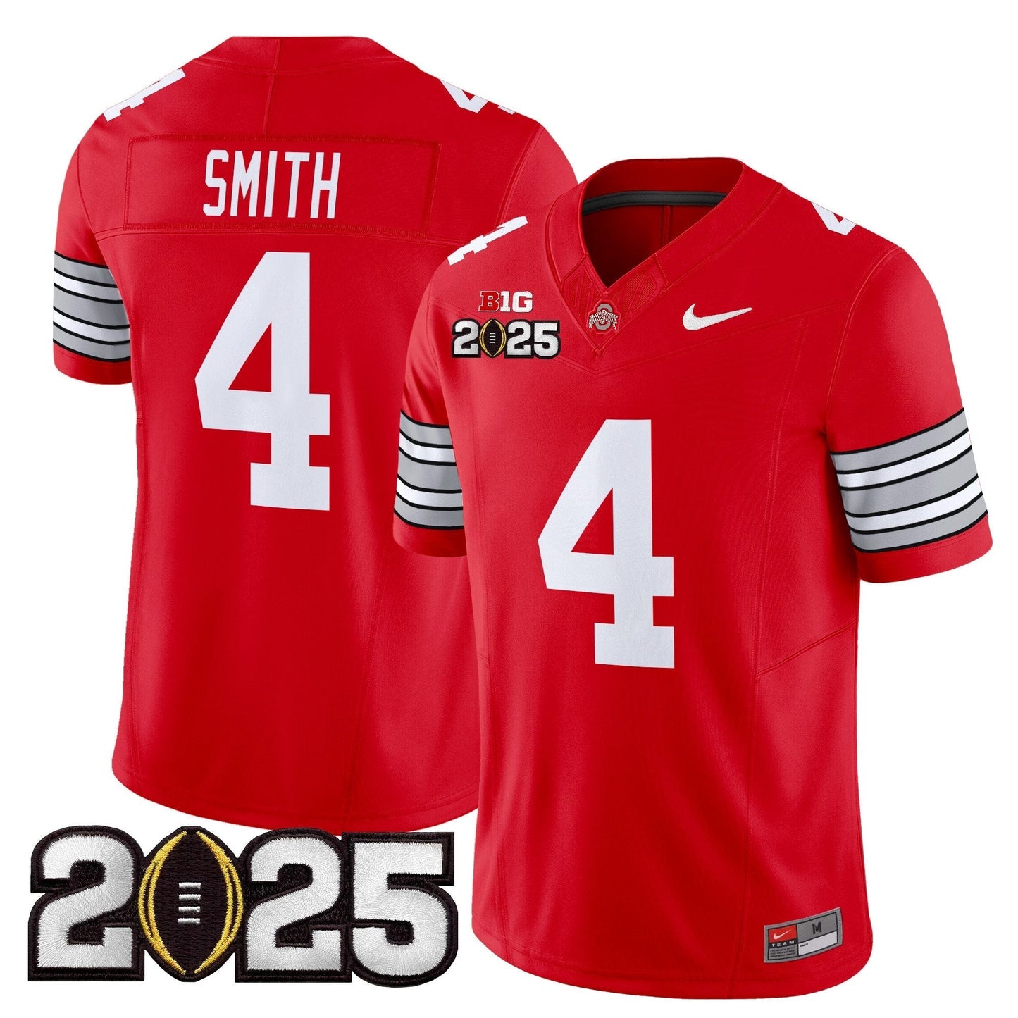 OSU 'Heritage Stripe' 2025 CFP Final Patch Vapor Limited Jersey - All Stitched